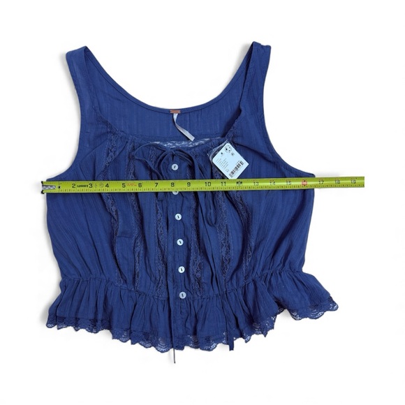 Free People Women's Alana Lace-Trim Cotton Sleeveless Top, Size XSMALL - Picture 8 of 13
